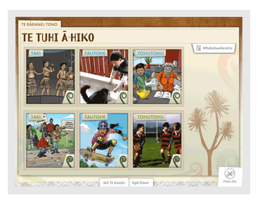 Screenshot from the Te Tuhi a-Hiko CD-ROM. 